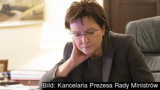 Polens premiärminister Ewa Kopacz har anledning att oroas över opinionsläget för sitt Medborgarplattformen. Arkivbild.