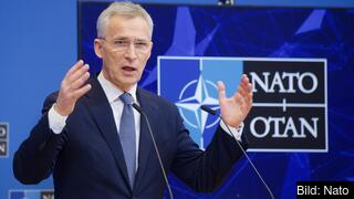 Natos generalsekreterare Jens Stoltenberg träffar senare under måndagen statsminister Magdalena Andersson. Arkivbild Nato
