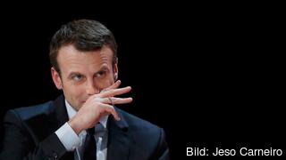Frankrikes nästa president, liberalen Emmanuel Macron. Arkivbild.