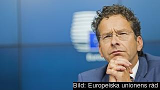 Den nederländske finansministern Jeroen Dijsselbloem leder även eurogruppen som samlar euroländernas finansministrar. Arkivbild. Den nederländske finansministern Jeroen Dijsselbloem leder även eurogruppen som samlar euroländernas finansministrar. Arkivbild.