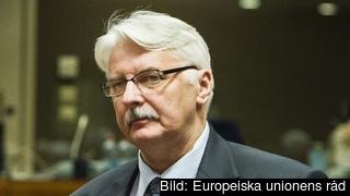 Polens utrikesminister Witold Waszczykowski. Arkivbild. Polens utrikesminister Witold Waszczykowski. Arkivbild.