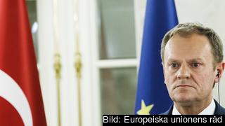 Europeiska rådets ordförande Donald Tusk leder förhandlingarna i Bryssel. Arkivbild.