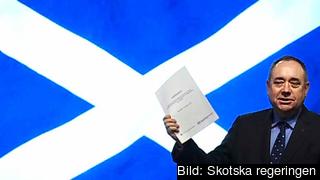 Den skotske försteministern Alex Salmond vill att landet lämnar Storbritannien. Om knappt 300 dagar tar skottarna ställning i en folkomröstning. Arkivbild.