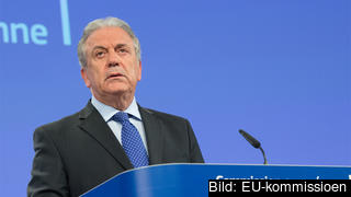 EU-kommissionär Dimitris Avramopoulos med ansvar för asylpolitik.