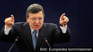 Kommissionens ordförande José Manuel Barroso under sitt årliga linjetal om EU. Kommissionens ordförande José Manuel Barroso under sitt årliga linjetal om EU.