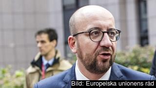 Belgiens premiärminister Charles Michel vid veckans EU-toppmöte. Belgiens premiärminister Charles Michel vid veckans EU-toppmöte.