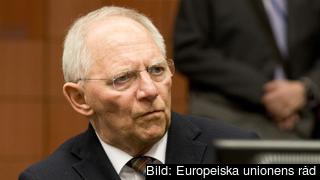 Tysklands finansminister Wolfgang Schäuble. Arkivbild. Tysklands finansminister Wolfgang Schäuble. Arkivbild.