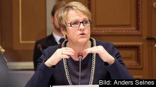 Désirée Pethrus (KD) och de fyra allianspartierna vill ha tydligare besked innan de ger regeringens sitt stöd. 