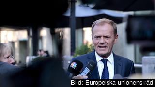 Europeiska rådets ordförande Donald Tusk inför fredagens toppmöte i Bratislava. 