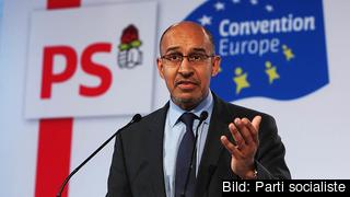 Ordföranden för den franska Socialistpartiet Harlem Désir under helgens konferens i Paris. Ordföranden för den franska Socialistpartiet Harlem Désir under helgens konferens i Paris.