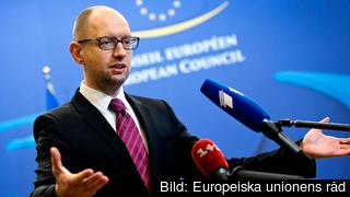Den ukrainske premiärministern Arsenij Jatsenjuks regerings anklagas av tyska forskare för att bli allt med odemokratisk. Arkivbild.