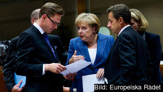 Arkivbild: Finlands statsminister Jyrki Katainen, Angela Merkel och Nicolas Sarkozy. Oeniga om garantier för greklandslån. Arkivbild: Finlands statsminister Jyrki Katainen, Angela Merkel och Nicolas Sarkozy. Oeniga om garantier för greklandslån.