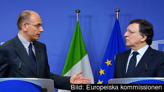 Italiens premiärminister Enrico Letta och EU-kommissionens ordförande José Manuel Barroso träffades i Bryssel på torsdagsmorgonen.