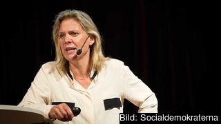 Finansminister Magdalena Andersson (S) kan tänka sig stödja EU-kommissionens klimatmål. Arkivbild.