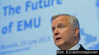 EU-kommissionär Olli Rehn med ansvar för ekonomiska frågor välkomnar IMF-förslag om sänkta spanska löner i utbyte mot stärkt konkurrenskraft och lägre arbetslöshet. Arkivbild. EU-kommissionär Olli Rehn med ansvar för ekonomiska frågor välkomnar IMF-förslag om sänkta spanska löner i utbyte mot stärkt konkurrenskraft och lägre arbetslöshet. Arkivbild.