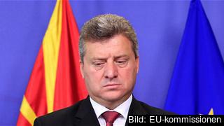 Den makedonske presidenten Gjorge Ivanov beskylls för att skydda allierade i en omfattande avlyssningsskadal. Arkivbild. Den makedonske presidenten Gjorge Ivanov beskylls för att skydda allierade i en omfattande avlyssningsskadal. Arkivbild.