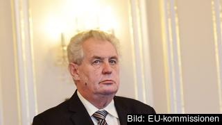 Tjeckiens president Miloš Zeman. Arkivbild. Tjeckiens president Miloš Zeman. Arkivbild.