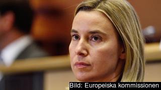 EU:s utrikeschef, den italienska socialdemokraten Federica Mogherini. EU:s utrikeschef, den italienska socialdemokraten Federica Mogherini.