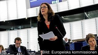 EU:s handelskommissionär Cecilia Malmström. Arkivbild. EU:s handelskommissionär Cecilia Malmström. Arkivbild.