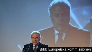 EU:s migrationskommissionär Dimitris Avramopoulos. Arkivbild.