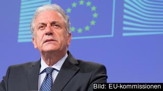 EU:s migrationskommissionär Dimitris Avramopoulos. Arkivbild.
