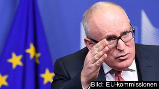 EU-kommissionens förste vice ordförande Frans Timmermans. Arkivbild.