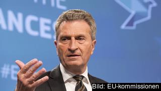 EU:s budgetkommissionär Günther Oettinger vill inte att Sverige ska få ha kvar sin rabatt på EU-avgifter när den nuvarande löper ut 2020. 