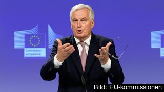 EU:s chefsförhandlare Michel Barnier ber britterna om brexitbesked. EU:s chefsförhandlare Michel Barnier ber britterna om brexitbesked.