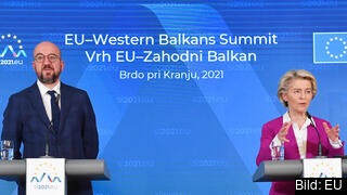 Europeiska rådets ordförande Charles Michel och EU-kommissionens ordförande Ursula von der Leyen