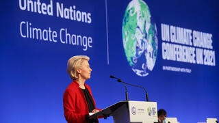 EU-kommissionens ordförande Ursula von der Leyen under COP26. Arkivbild. EU-kommissionens ordförande Ursula von der Leyen under COP26. Arkivbild.
