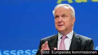 EU:s ekonomikommissionär Olli Rehn ger tummen upp till eurobudgetarna.