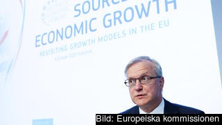EU:s ekonomikommissionär Olli Rehns åtstramningspolitik stöter på patrull. Arkivbild. EU:s ekonomikommissionär Olli Rehns åtstramningspolitik stöter på patrull. Arkivbild.