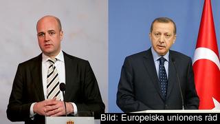 Statsminister Fredrik Reinfeldt och Turkiets premiärminister Recep Tayyip Erdoğan. Arkivbild. Statsminister Fredrik Reinfeldt och Turkiets premiärminister Recep Tayyip Erdoğan. Arkivbild.