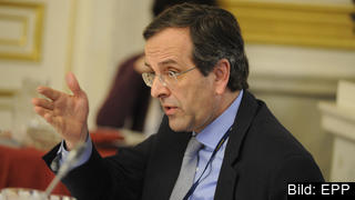 Antonis Samaras, partiledare för borgerliga Ny Demokrati har bråda dagar att bilda en regering. Arkivbild. Antonis Samaras, partiledare för borgerliga Ny Demokrati har bråda dagar att bilda en regering. Arkivbild.