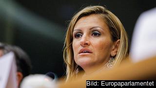 Den italienska liberala EU-parlamentarikern Sonia Alfano är ordförande för det särskilda utskottet för organiserad brottslighet, korruption och penningtvätt. Arkivbild.