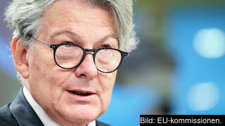 EU:s industrikommissionär Thierry Breton tycker att EU-länderna bör ha en mer gemensam strategi mot Kina. Arkivbild. 